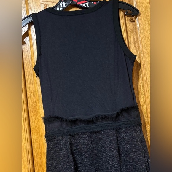 Banana Republic Rayon Wool Tweed Black Tank Dress 0 - Picture 9 of 9